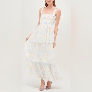 Hill House Elise Nap Dress in Celestial Floral Georgette